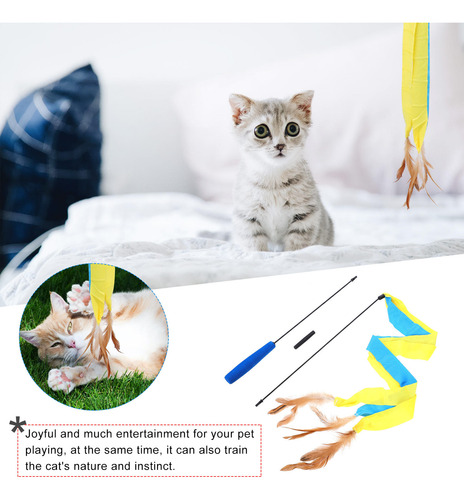 Varita Desmontable Para Gatos Con Juguetes Interactivos Para