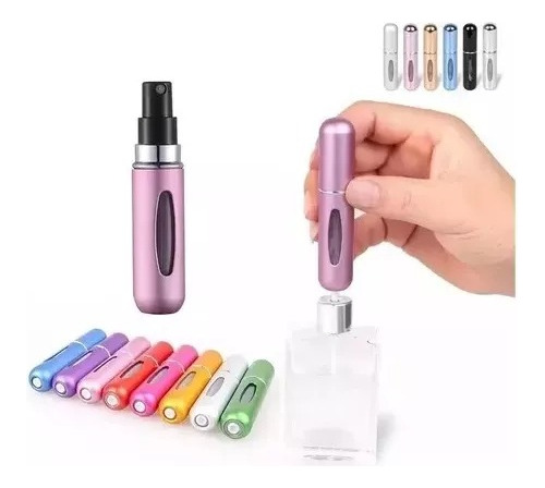 Imagen 5 de 6 de Mini Perfumero Portátil Recargable 5 Ml Atomizador Colores