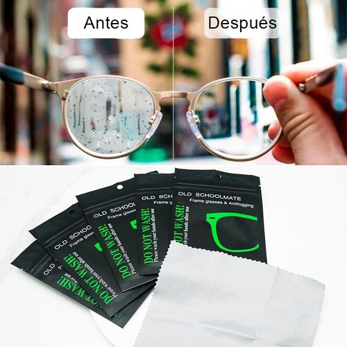 Paño Antiempañe Antifog Anti Empañante Lentes Careta 3x25