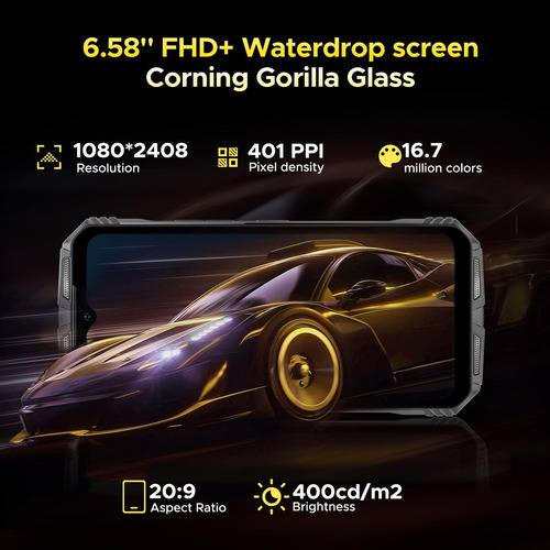 Smartphone Doogee S Punk Android 14 16 Gb+256 Gb/1 Tb 10800 Mah