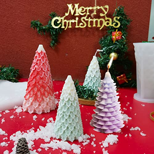 Yejahy Molde De Vela 3d Para Árbol De Navidad, Moldes De Res