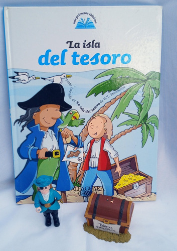 Libro Infantil La Isla Del Tesoro Alfaguara + Pirata+ Cofre