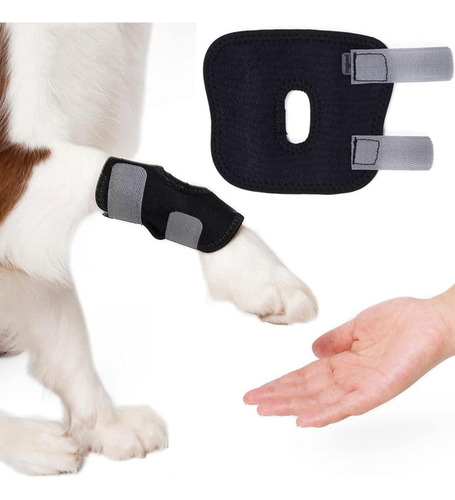 Tobillera Lesión Pierna Soporte Articular Rodillera De Perro Color Negro Talla Chica