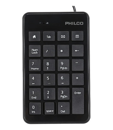 Teclado Numérico Portátil Philco K200p Usb Ergonómico