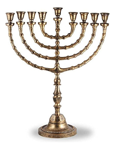 Zion Judaica X Large Traditional Menorah Usa Velas O Aceite 