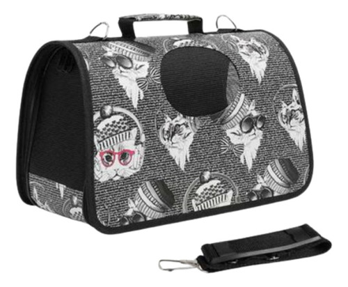 Bolso Transportador Plegable Chico Perro Gato Mascota 