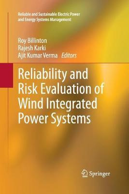 Libro Reliability And Risk Evaluation Of Wind Integrated ...