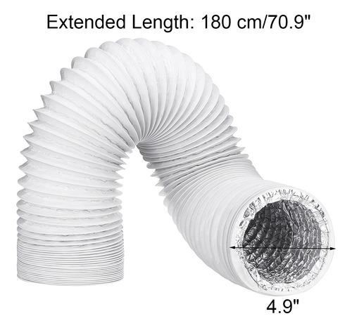 Tubo De Escape Universal 5'' X 10'' Para Aire