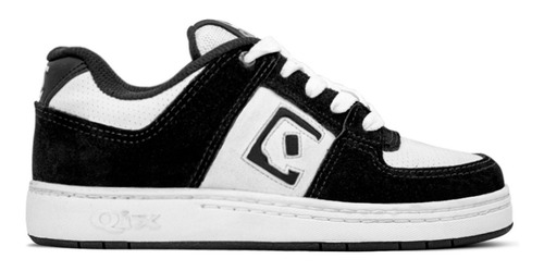 Tênis Qix Skate Retrô 90s Mg Preto Branco