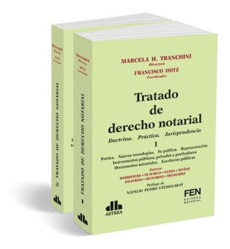 Tratado De Derecho Notarial. 2 Tomos - Tranchini, M- Hotz, F