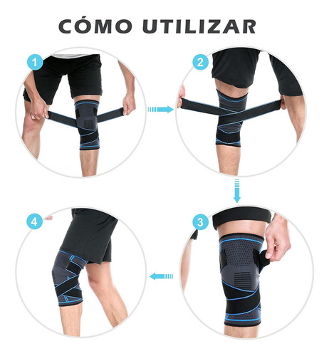 Rodilleras Deportivas Gimnasio, Rodilleras Elásticas Soporte