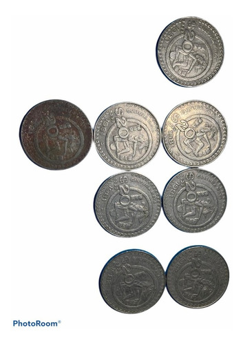  Monedas De 20 Pesos 1980 (1) -1981 (5) -1982 (2)