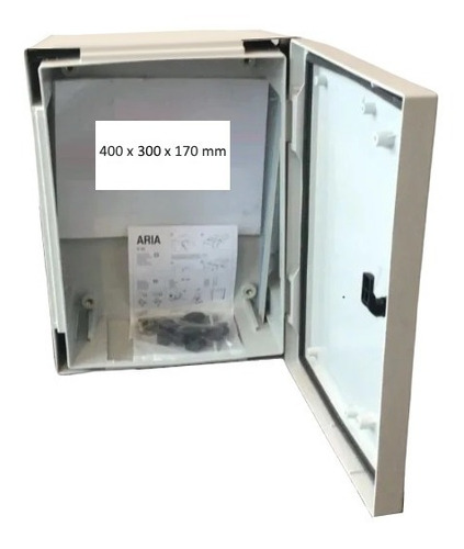 Caja Eléctrica Ip66 Poliéster 40x30x17 Con Doble Fondo #54