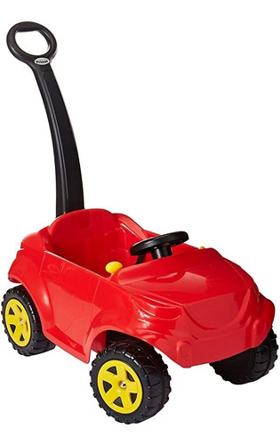 Prinsel Niño Montaje Carrito Rojo Empuje Carro Auto Corsa