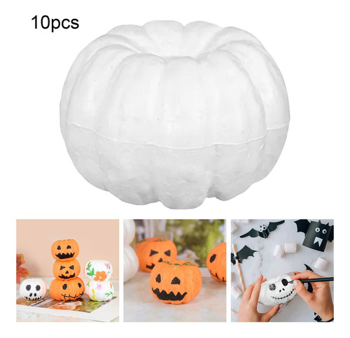 Calabazas De Espuma Hechas A Mano, 10 Uds., Artes Diy 10cm
