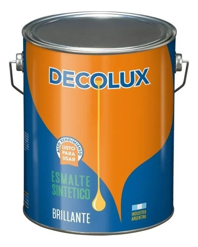 Esmalte Sintetico Negro Brillante Tersuave Decolux 1 L