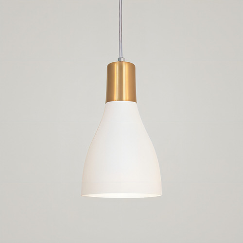Luminária Pendente Lustre Teto Luxo Branco 1920 Com Dourado Cor Branco com Dourado Bivolt