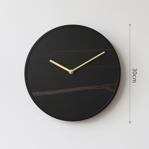Reloj De Pared Negro De Estilo Simple (moderno Y Sencillo):