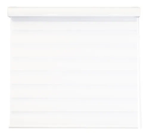 comprar Persiana para Ventana DecoKing Sheer Elegance Enrollable Horizontal 100cm ancho x 100cm alto Hecha en México Blanco Estilo Moderno Doble Vista