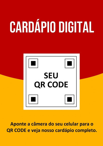 Arte Digital Com Qr Code - Cardápio Digital - Menu Online 04