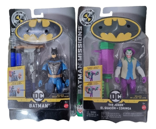 Figuras Batmam Y Joker Batman Missions Air Power Dc Mattel