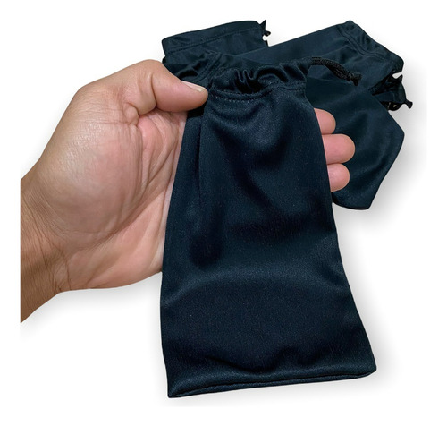 Kit 1800 Saquinhos Para Óculos Preto Resistente Atacado
