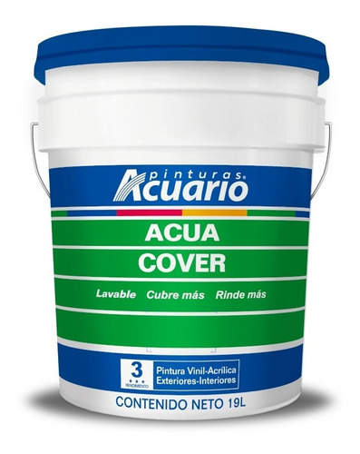 Pintura Acuario Acua Cover Cubeta 19l Color Rojo Óxido