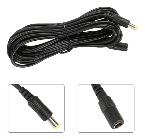 Cable De Extensión De Alimentación Dc 12 V 16.4 Pies Para Cá