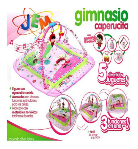 Manta Alfombra Gimnasio Bebe Caperucita Roja Amoamisjuguetes