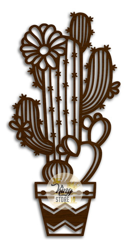 Cuadro Decorativo Cactus Hogar Corte Lase Mdf The King Store