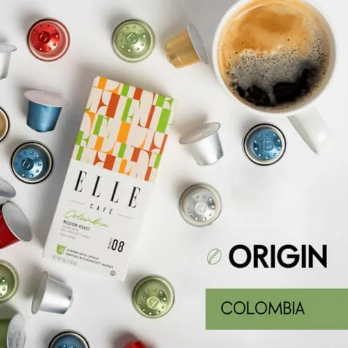 Cápsulas De Café Espresso Elle Cafe Colombia - 50 Unidades,