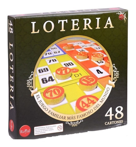 Juego Loteria 48 Cartones Royal