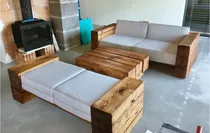 Comprar Muebles Rústicos Sillones De Viga Tronco Exterior Jardín