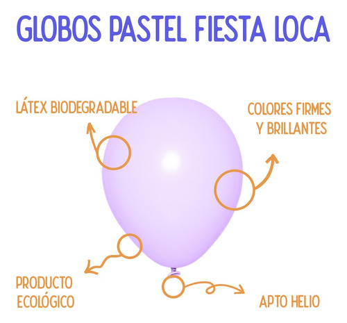 Globos Pastel Lisos Latex Cotillon Colores Pasteles X25 