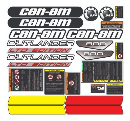 Calcomanias Can-am Outlander 800 Ltd Edition