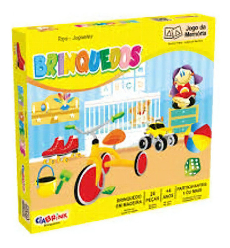 Jogo Da Memória Brinquedos Caixa Cartonada