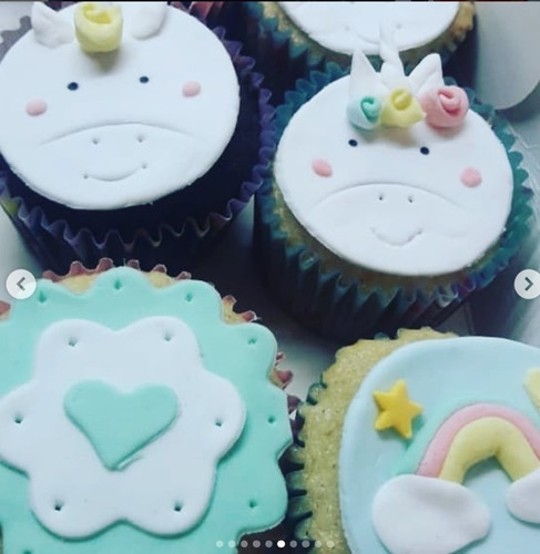 Cupcakes Decorados De Unicornio Zona Sur