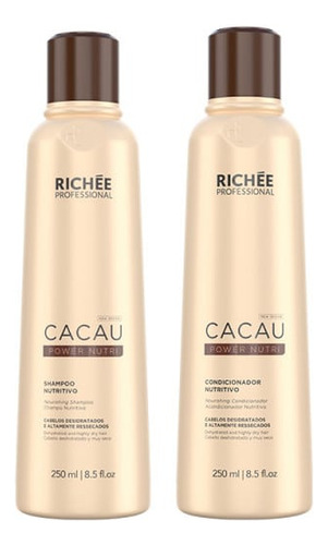 Kit Cacau Power Nutri Richée: Shampoo + Condicionador 250ml