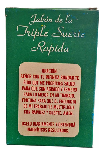 Jabón Triple Suerte Atrae Fortuna, Amor Y Salud