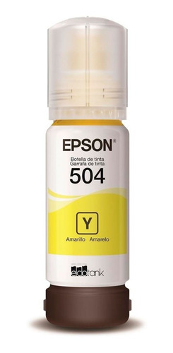 Refil De Tinta Epson 504 Amarelo T504420-al 70ml