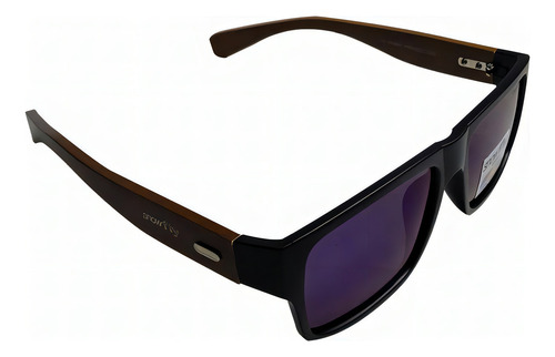 Óculos De Sol Snowfly Casual Unissex Preto/madeira Cy2209-c6