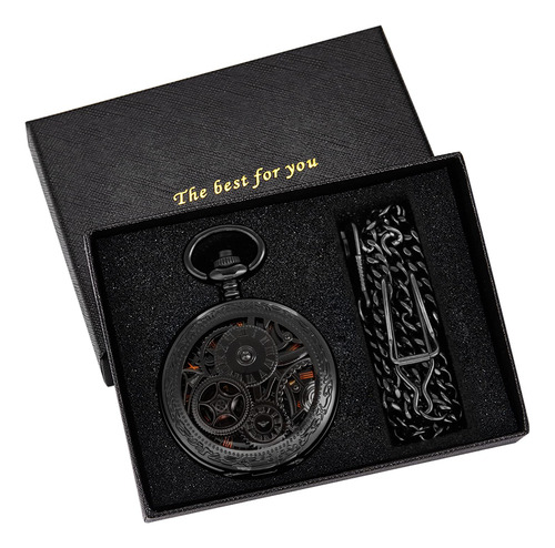 Reloj De Bolsillo Vintage Con Esfera Romana Mecánico Y Regal