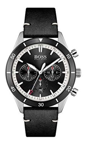 Reloj De Cuarzo De Acero Inoxidable Para Hombre Boss Black C