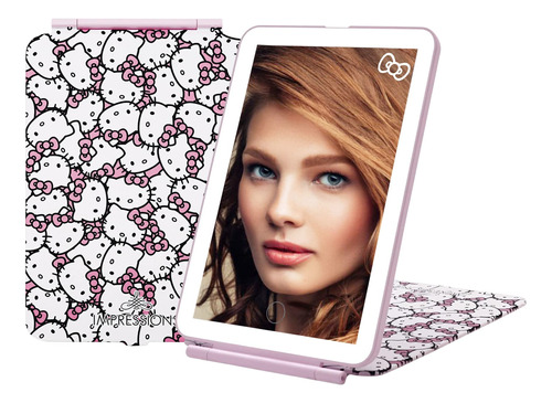 Impressions Vanity Hello Kitty Touch Pad Mini Espejo De Maqu