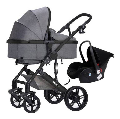 Cochecito de paseo Cartan STL550 Plus gris con chasis color negro