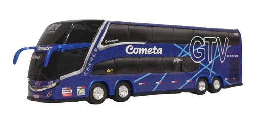 Miniatura Ônibus Cometa Gtv 2 Andares 30cm
