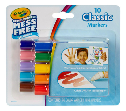 Crayola Color Wonder Coloring Marcadores Sin Problemas 10-p.