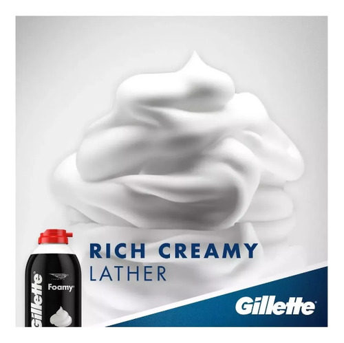 Espuma Para Afeitar Gillette Foamy Regular 311g