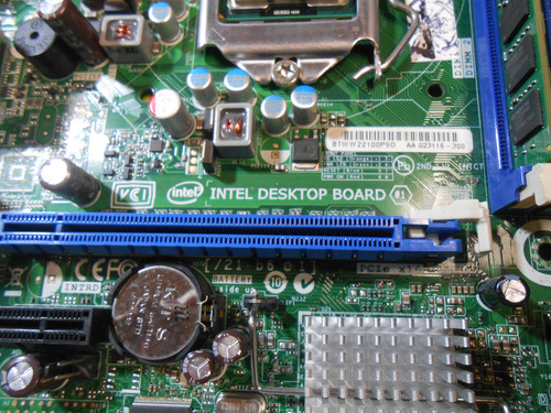 Motherboard Intel Dh61ww Socket 1155 Micro Memo Chapa Traser Verde (Usado)