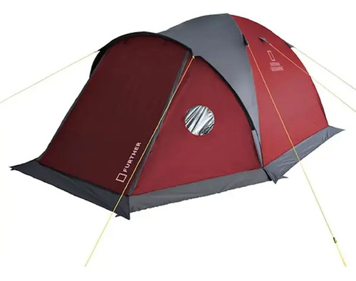 Carpa National Geographic 3 Personas Rockport Camping +bolso